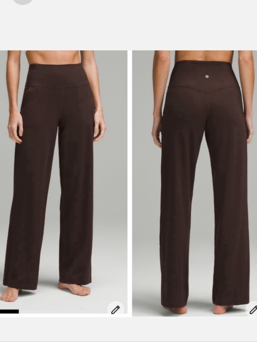 Lululemon Align Wide-Leg Pant Regular Color Espresso Size 12